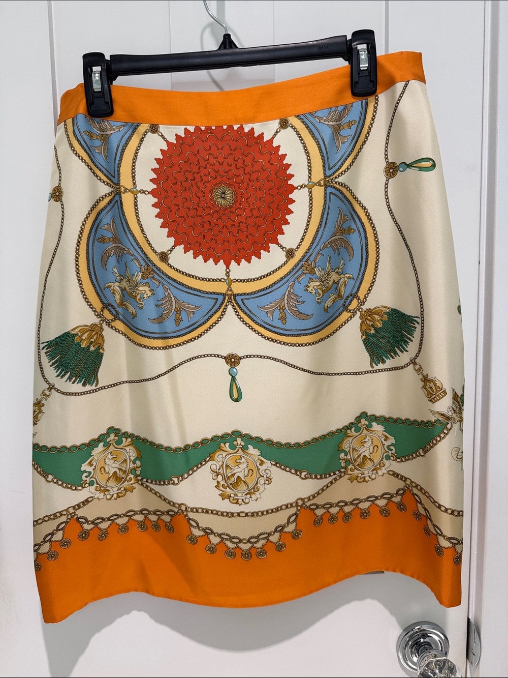 Hilfiger Printed Silk Blend Skirt